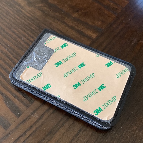 Gear Beast Phone Wallet, stick on. Black/Heathered Gray - Picture 5 of 6